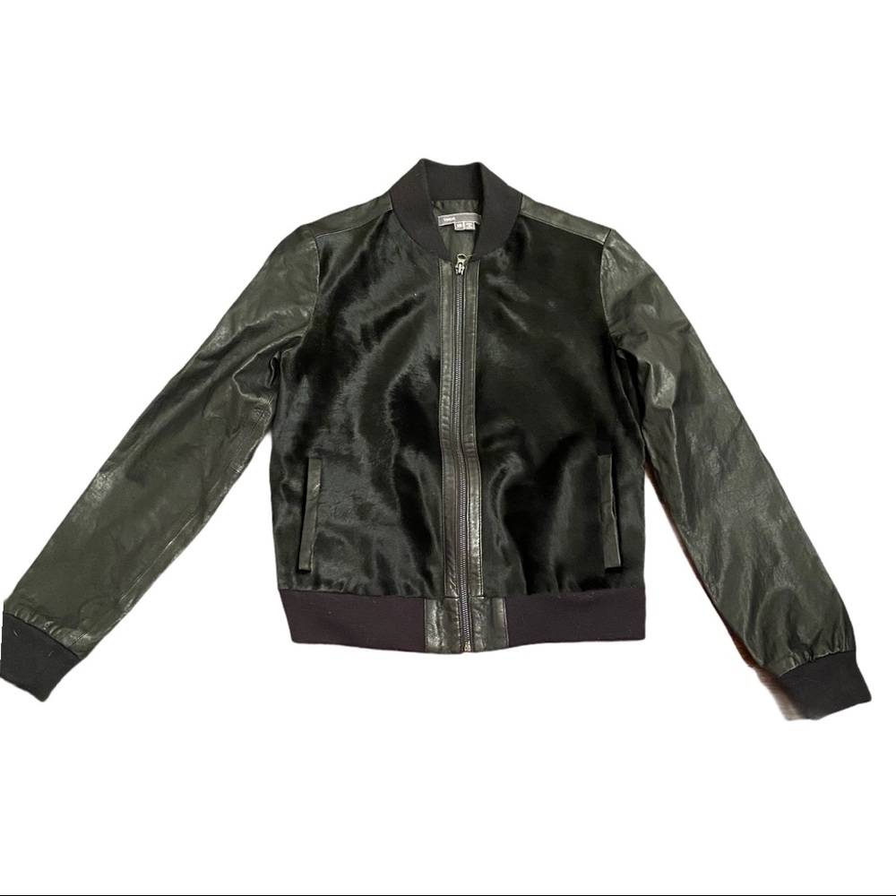 Vince leather coat